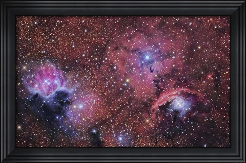 Framed star forming region in the Constellation of Sagittarius Print