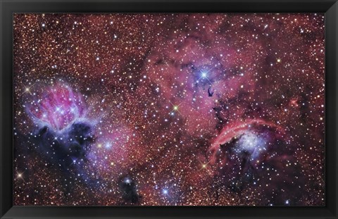 Framed star forming region in the Constellation of Sagittarius Print