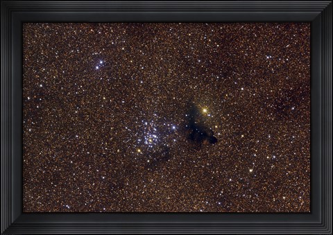 Framed NGC 6520, an open cluster in the Constellation Sagittarius Print