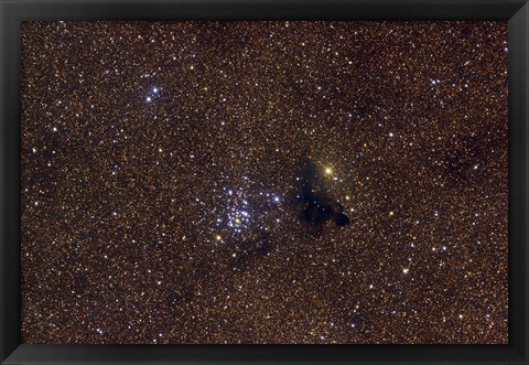 Framed NGC 6520, an open cluster in the Constellation Sagittarius Print