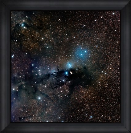 Framed VdB 123 reflection Nebula in the Constellation Serpens Print