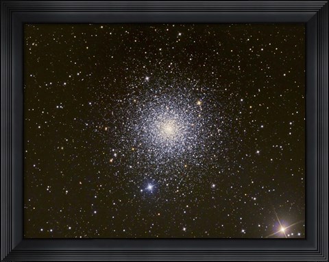Framed Messier 3, a globular cluster in the Constellation Canes Venatici Print