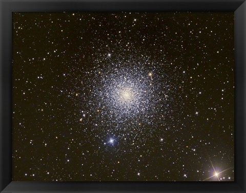 Framed Messier 3, a globular cluster in the Constellation Canes Venatici Print