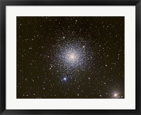 Framed Messier 3, a globular cluster in the Constellation Canes Venatici Print