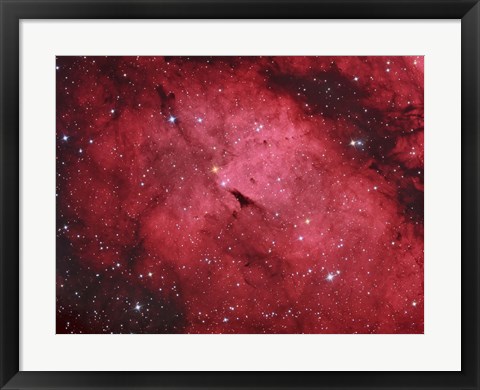 Framed Sadr region in the Constellation Cygnus Print