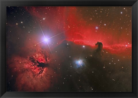 Framed Horsehead Nebula in the Constellation Orion Print