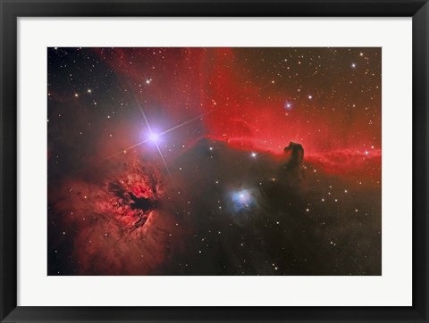 Framed Horsehead Nebula in the Constellation Orion Print