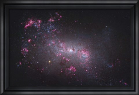 Framed NGC 4449, an irregular galaxy in the Constellation Canes Venatici Print