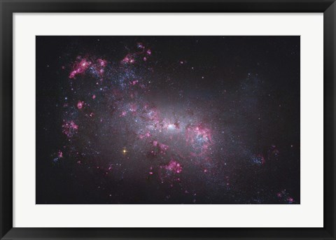 Framed NGC 4449, an irregular galaxy in the Constellation Canes Venatici Print