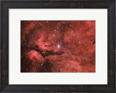 Framed Sadr region in the Constellation Cygnus Print