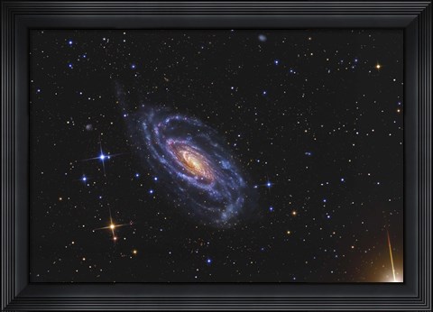 Framed NGC 5033, a spiral galaxy situated in the Constellation of Canes Venatici Print
