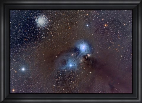 Framed Corona Australis, a Constellation in the Southern Hemisphere Print