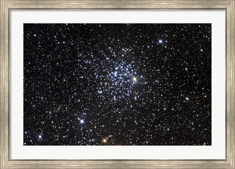 Framed Messier 52, also known as NGC 7654, is an open cluster in the Cassiopeia Constellation Print