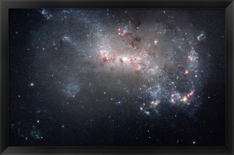 Framed Magellanic dwarf irregular galaxy NGC 4449 in the Constellation Canes Venatici Print