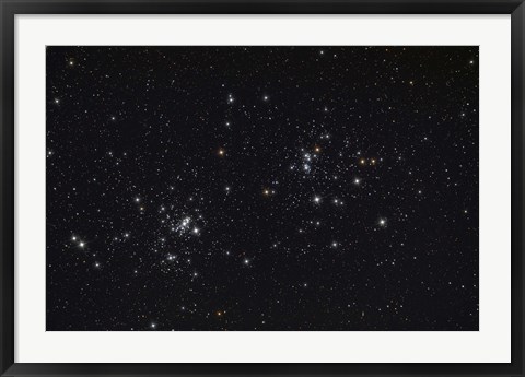 Framed Double Cluster in the Constellation Perseus Print
