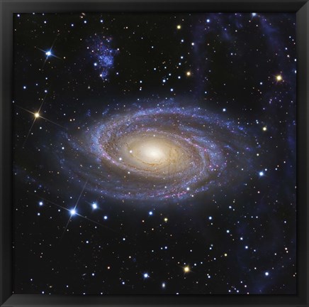 Framed Messier 81, or Bode&#39;s Galaxy, is a spiral galaxy located in the Constellation Ursa Major Print