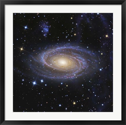 Framed Messier 81, or Bode&#39;s Galaxy, is a spiral galaxy located in the Constellation Ursa Major Print