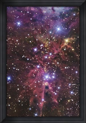 Framed stellar nursery located towards the Constellation of Monoceros Print