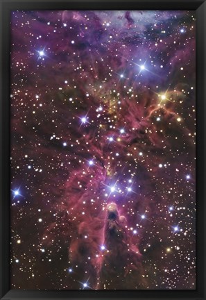 Framed stellar nursery located towards the Constellation of Monoceros Print