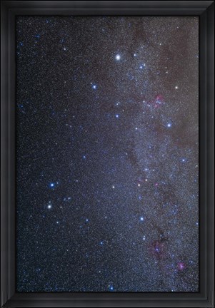 Framed Constellations of Gemini and Auriga Print