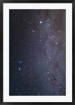 Framed Constellations of Gemini and Auriga Print