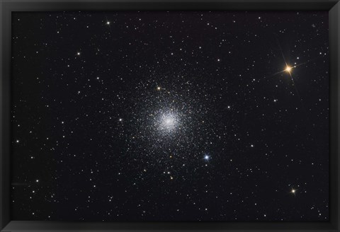 Framed Messier 3, a globular cluster in the Constellation Canes Venatici Print