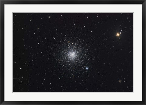 Framed Messier 3, a globular cluster in the Constellation Canes Venatici Print