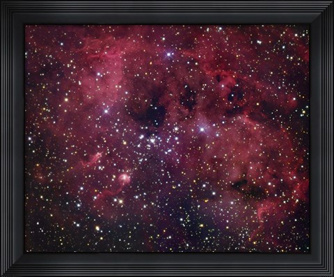 Framed IC 410 emission Nebula in Auriga Print