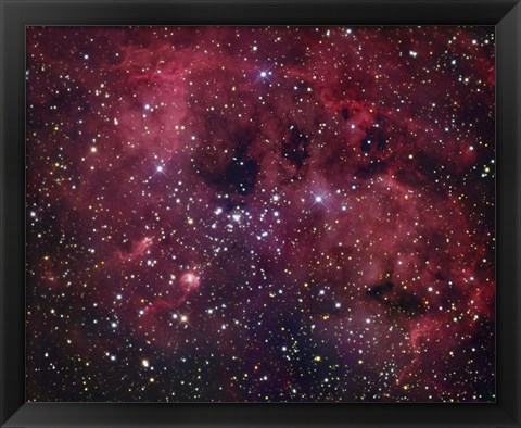 Framed IC 410 emission Nebula in Auriga Print