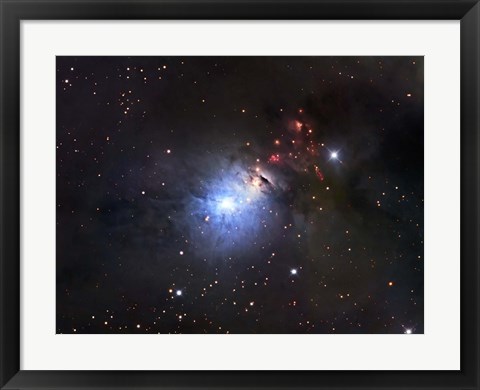 Framed NGC 1333, a reflection Nebula and part of the Perseus molecular cloud complex Print