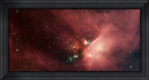 Framed Rho Ophiuchi Nebula Print