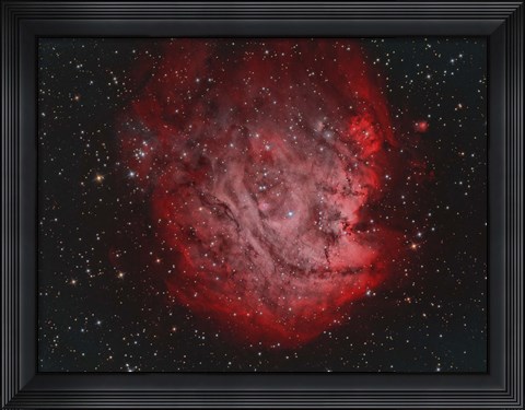 Framed NGC 2174, the Monkey Head Nebula with IC 2159 Nebulosity Print