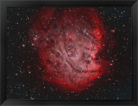 Framed NGC 2174, the Monkey Head Nebula with IC 2159 Nebulosity Print