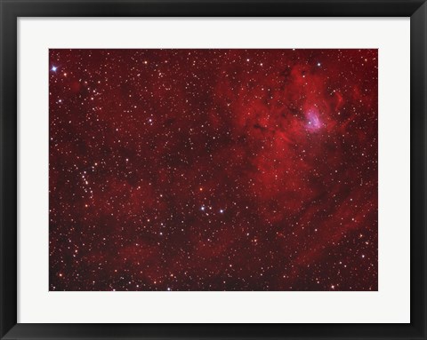 Framed Emission Nebula iin Perseus Print