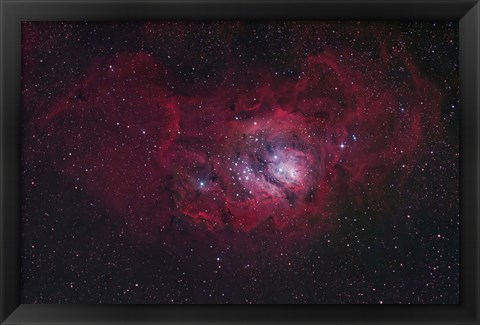 Framed Lagoon Nebula Print