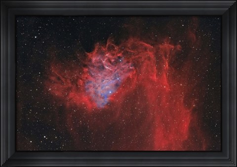 Framed Flaming Star Nebula II Print