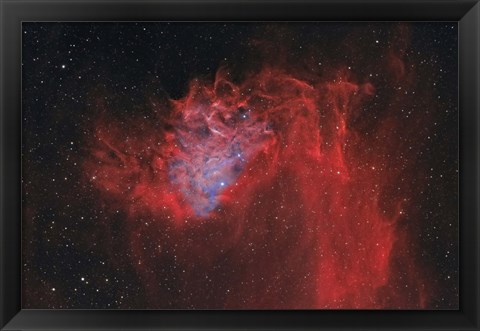 Framed Flaming Star Nebula II Print