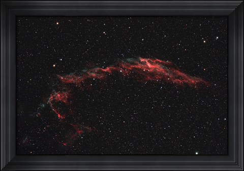 Framed NGC 6992, The Eastern Veil Nebula Print
