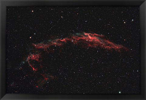 Framed NGC 6992, The Eastern Veil Nebula Print