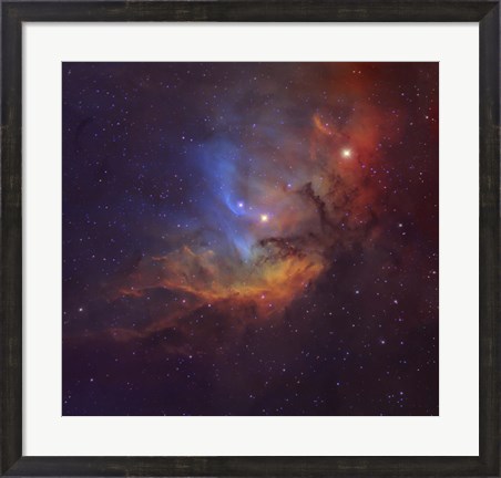 Framed Tulip Nebula (Sh2-101) in Cygnus Print