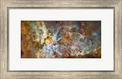 Framed Central region of the Carina Nebula Print
