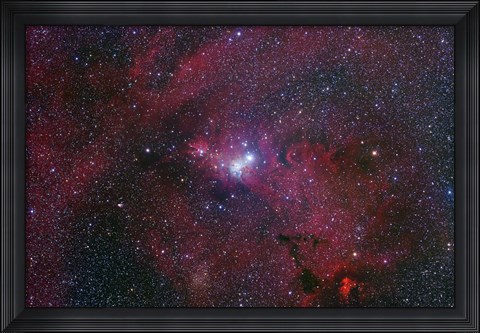 Framed NGC 2264, The Cone Nebula Region Print