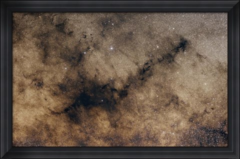 Framed dark Nebula against the Milky Way Print