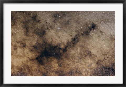 Framed dark Nebula against the Milky Way Print