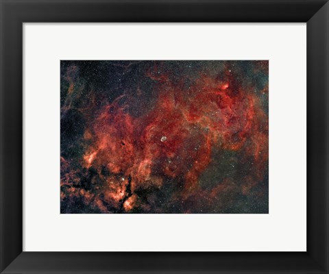 Framed Widefield view of the Crescent Nebula Print