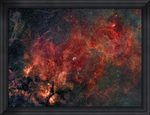 Framed Widefield view of the Crescent Nebula Print