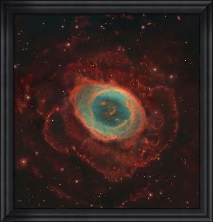 Framed Messier 57, the Ring Nebula Print