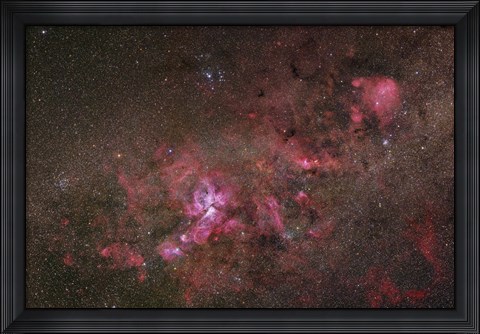 Framed NGC 3372, The Eta Carinae Nebula I Print