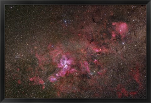 Framed NGC 3372, The Eta Carinae Nebula I Print