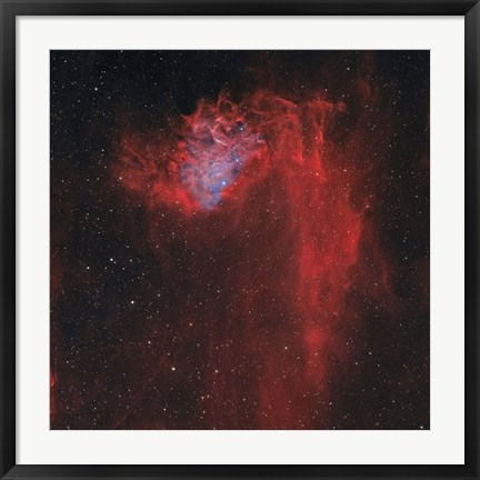 Framed Flaming Star Nebula I Print